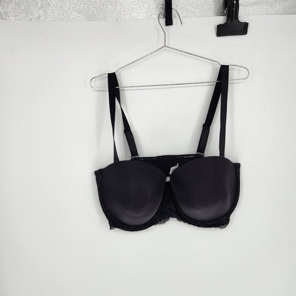 Adore Me 42G Black Lyza Black Push Up Bra NWT
